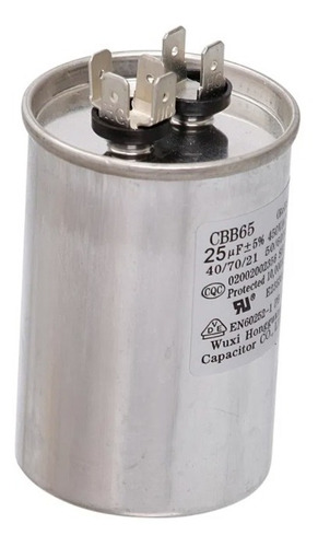 Capacitor Duplo 25uf 450vac Ar Condicionado Split Consul