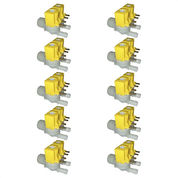 Kit 10 Válvula Entrada Electrolux Ltr10 Lm06 Lf75 Lte09 110V