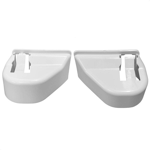 Kit 2 Proteção Pé Geladeira Brastemp BVG24 BRB39 BRF36