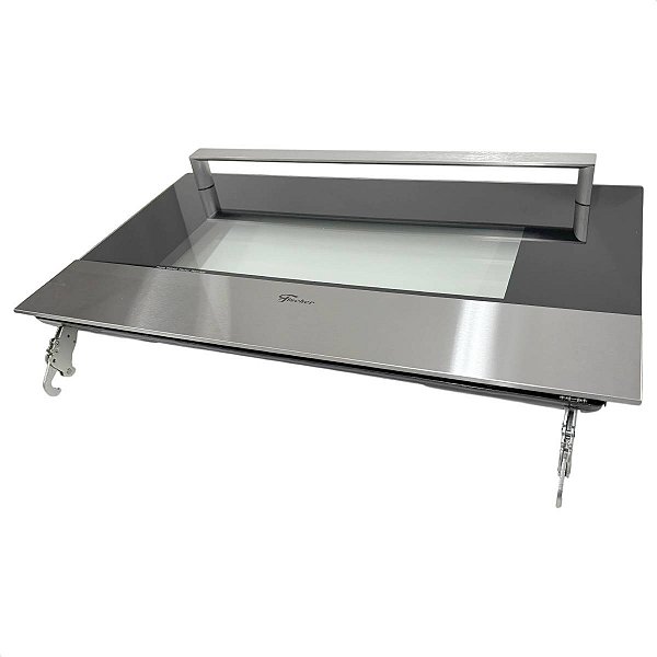 Porta Vidro Completa Forno Fischer Platinium de Embutir
