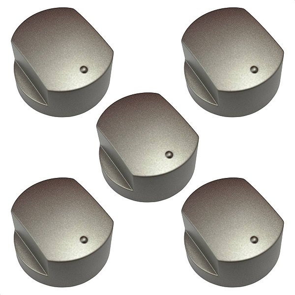 Kit 5 Botão Manípulo Cooktop Brastemp BDK75 BDK90 BDK60