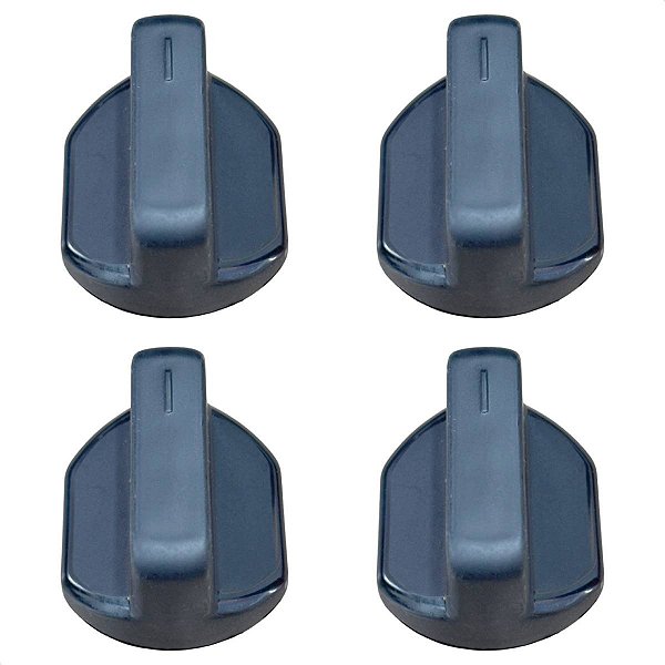 Kit 4 Botão Fogão Cooktop Mueller MCG114BG1 MCG4B 4 Bocas