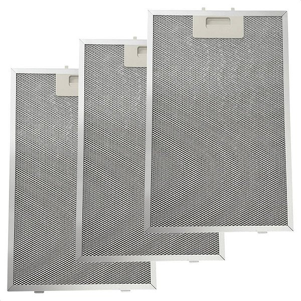 Kit 3 Filtro Alumínio Coifa Depurador Electrolux DE80T