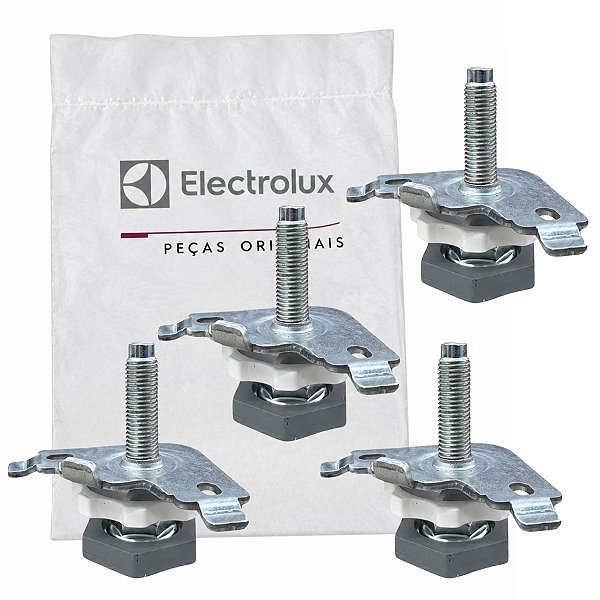 Kit 4 Pé Nivelador Lava e Seca Electrolux LSE11 Original