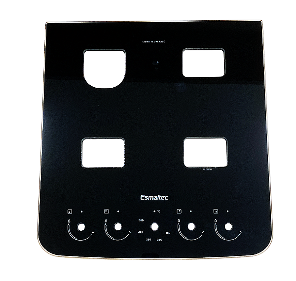 mesa tampo vidro fogão esmaltec jade safira agata glass 4q