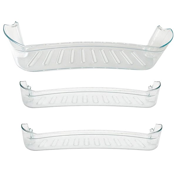 Kit 3 Prateleiras Acrílico Da Porta Geladeira Consul CRA30F