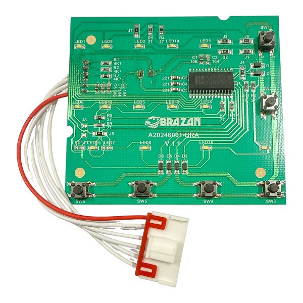 Placa interface lavadora electrolux LED13 LED14 LED15 LED17