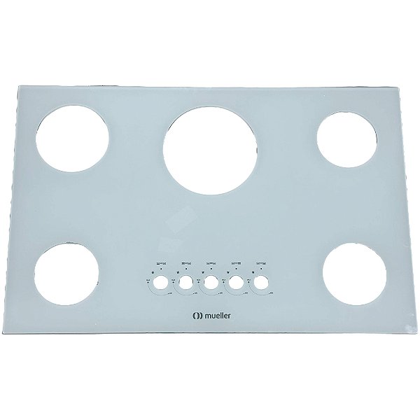 Vidro Fogão Cooktop Mueller 5 Bocas Tripla Chama Branco G5