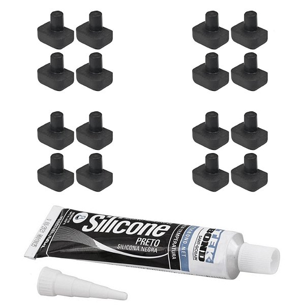 16 Borracha + Silicone Para Trempe Fogão Brastemp BDT86 BFS5