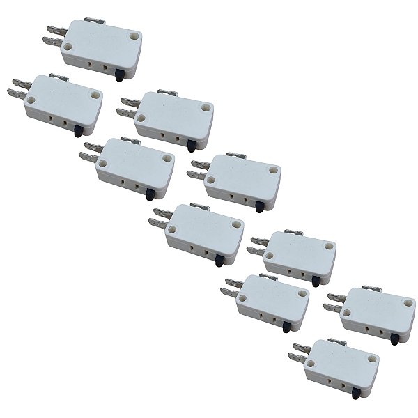 Kit 10 Chave Interruptor Para Porta Microondas 16A 250V