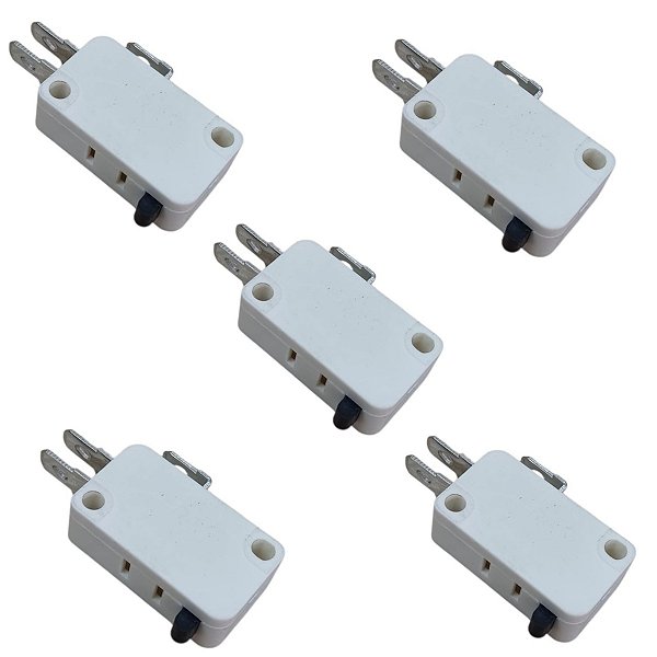 Kit 5 Chave Interruptor Para Porta Microondas 16A 250V