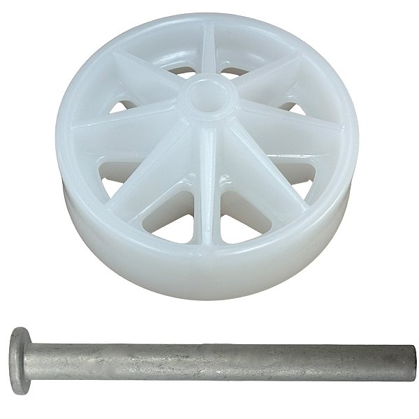 Kit Eixo e Rodízio Geladeira Consul CRM54 CRD46 CRM45 CRM50