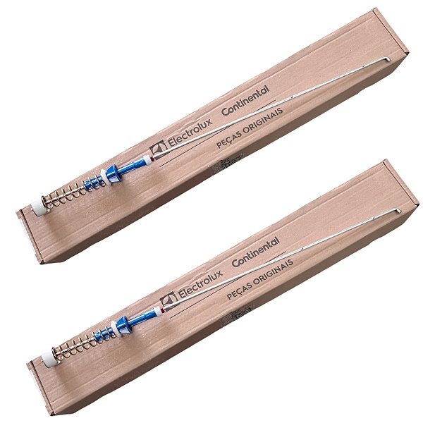 Kit 2 Suspensão Mola Amarela Lavadora Electrolux LEC14 LED13
