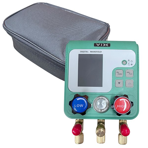Manifold Manômetro Digital Medidor Pressão R22 R134A R410A