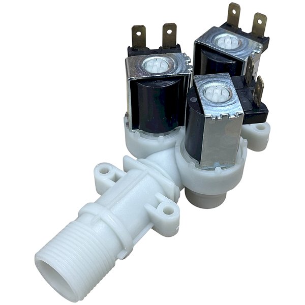 Válvula 3 Vias Para Lavadora Brastemp BWL11 BWT09 BWM08 220V