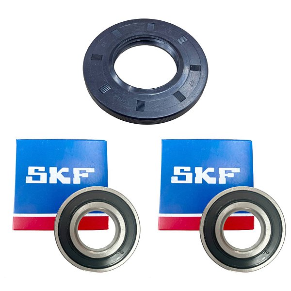 Kit Retentor + Rolamentos Lava e Seca Philco PLR12B PLS12T