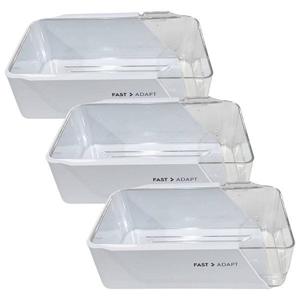 Kit 3 Prateleira Deslizante Geladeira Electrolux DM84X DM86V