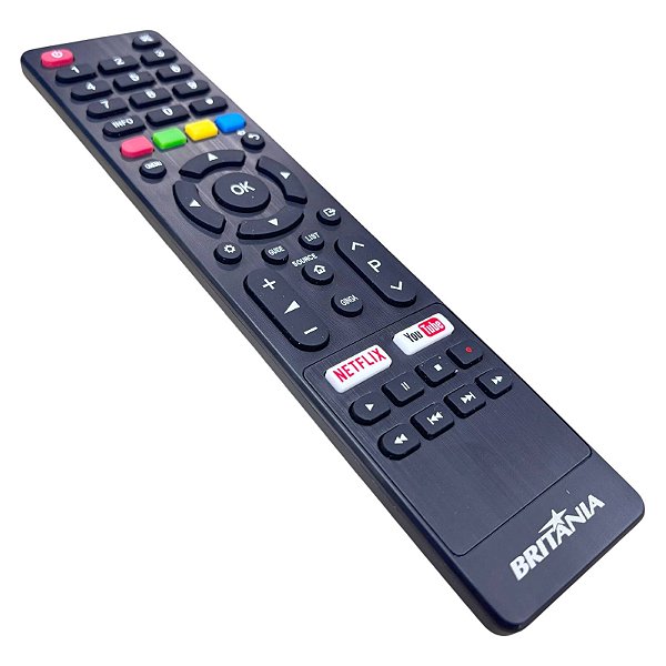 Controle Remoto TV LED Britânia BTV32G51SN BTV40E63SN