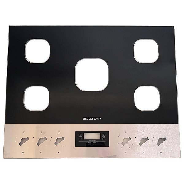 Mesa Tampo Vidro Fogão Brastemp BYS5VCR 5 Bocas Original