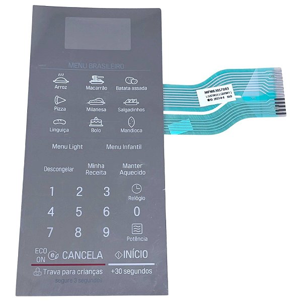 Membrana Display Microondas LG MS3095LR MFM63057003 Original