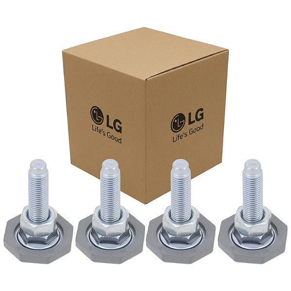 Kit 4 Parafuso de Ajuste Lavadora LG CV7011 CV9011 CV9013