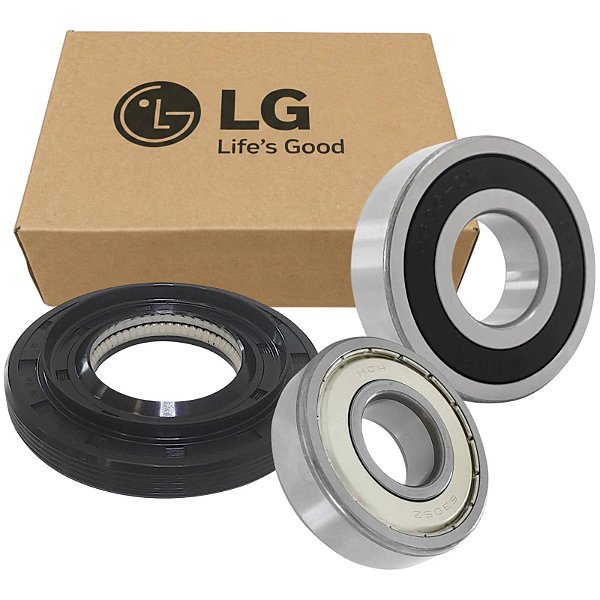 Kit Retentor + Rolamentos Lava e Seca LG CV5011WG4 FH069F