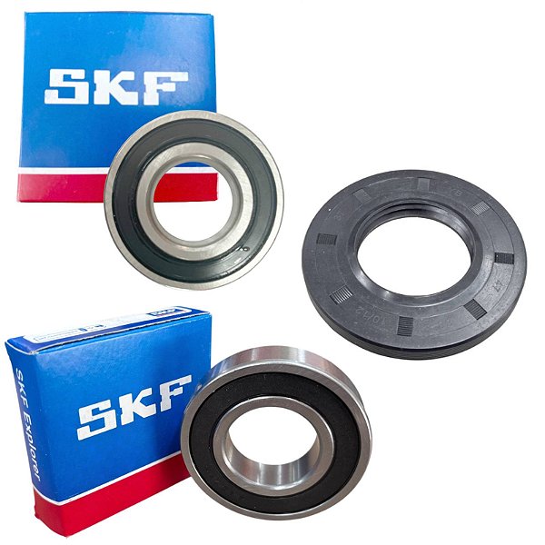 Kit Rolamentos Retentor Para Lava E Seca Midea 10 a 12Kg SKF
