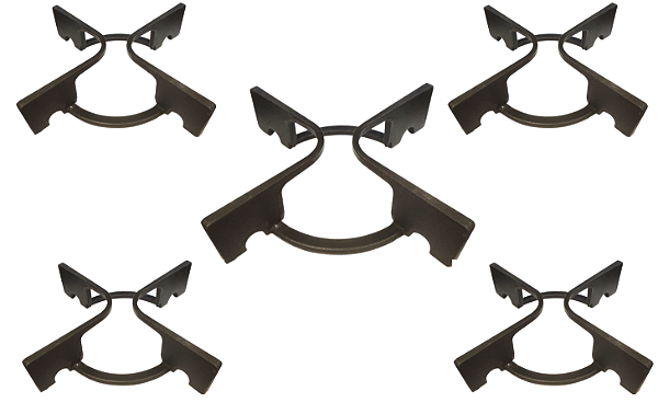 Kit 5 Trempe Grade Grelha Fogão Atlas Agile Glass Utop