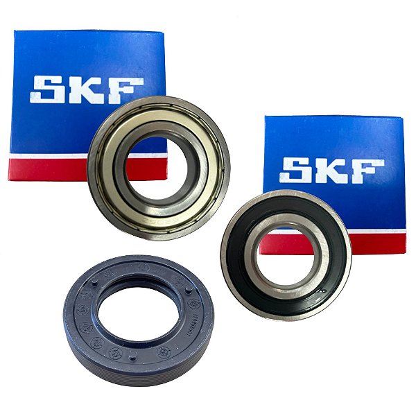 Kit Rolamentos + Retentor Para Lava e Seca Electrolux LFE11