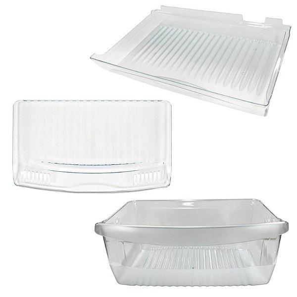 Kit Gavetas Legumes e Extra Frio Geladeira Consul CRA30