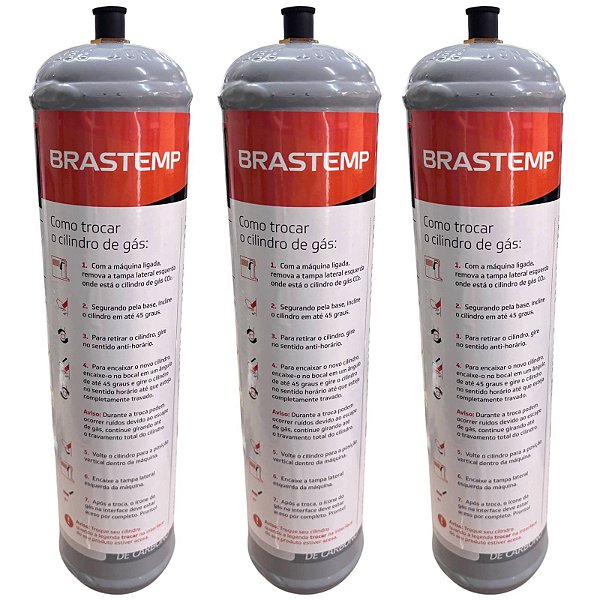 Kit 3 Cilindro Refil Carbonatação B Blend Brastemp BPG40