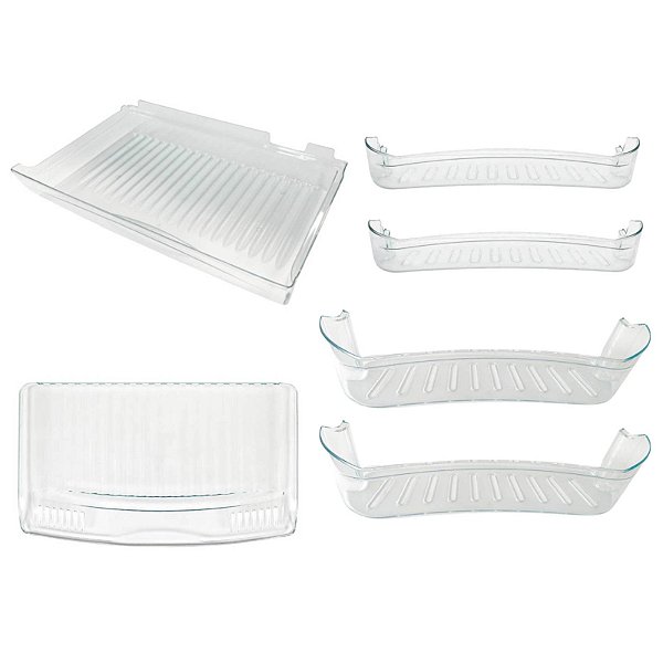 Kit Prateleiras Acrílico Com 6 Peças Geladeira Consul CRA30