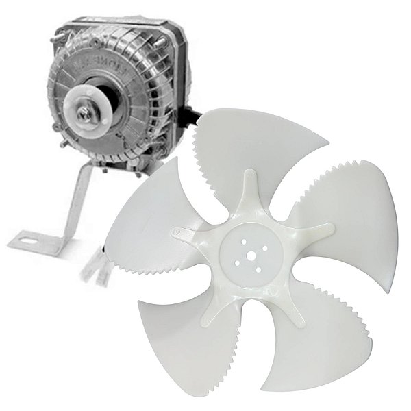 Micro Motor Freezer Refrigerador 1/25 Hélice Plástica 23 Cm