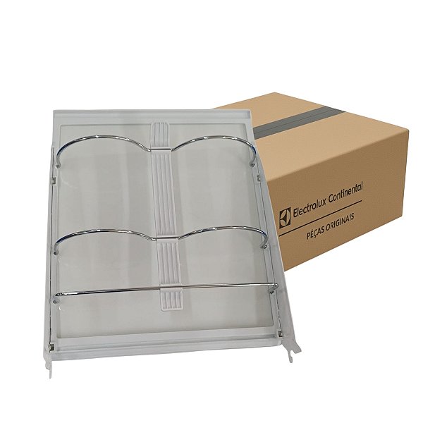 Prateleira com Suporte de Garrafa Geladeira Electrolux Dm91x