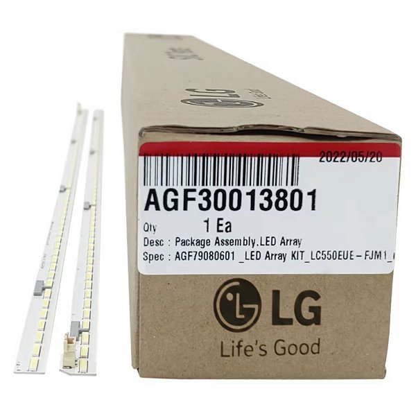 Kit 2 Régua Barra Led TV LG 55LH6000 AGF30013801 AGF79080601