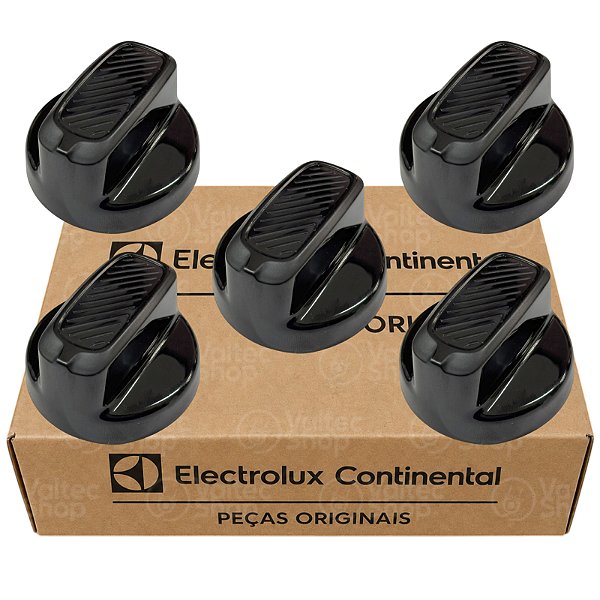 Kit 5 Botão Fogão Cooktop Continental KC5GR KC4GP FC4VB FC5C