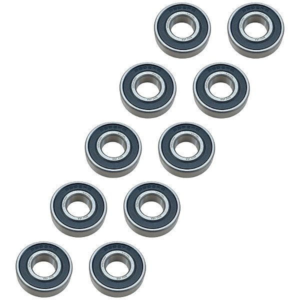 Kit 10 Rolamento Esferas 6202 2RS 15x35x11mm Para Lavadora