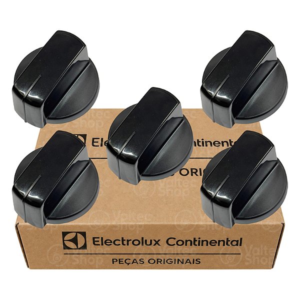 Kit 5 Botão Manípulo Fogão Electrolux FE4IB FE4IS FE4GP