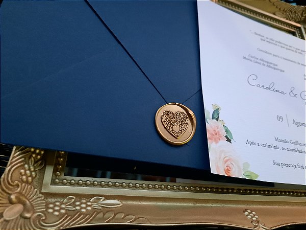 Convites de casamento com envelope