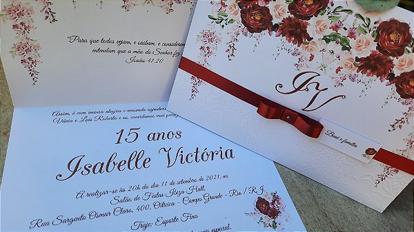 Convites de 15 anos belíssimo