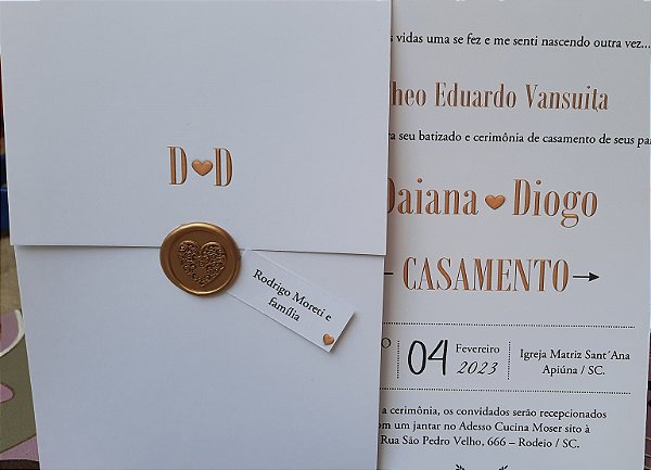 Convite de casamento