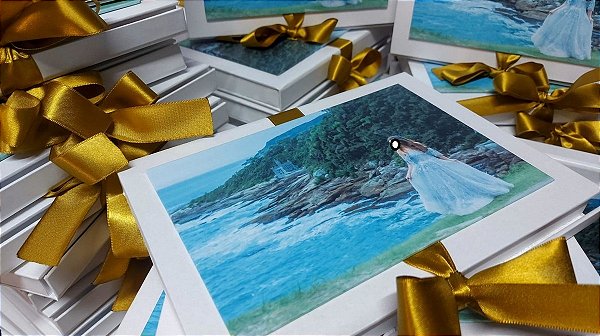 Caixa convite cartonada luxo