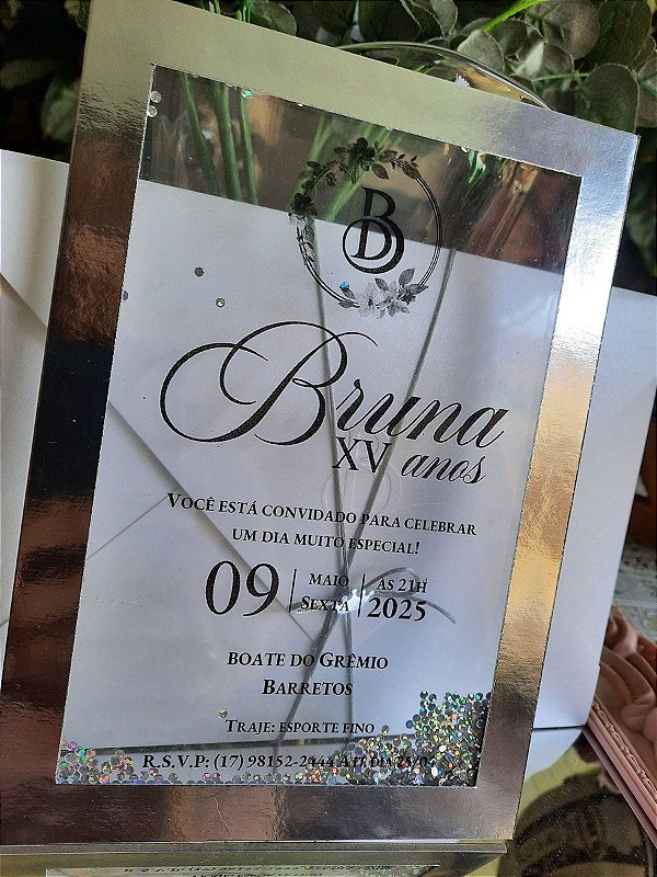 Convite transparência luxo
