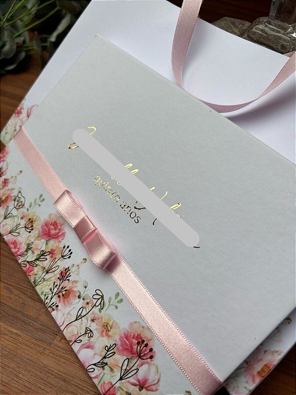 Convite box capa dura luxo