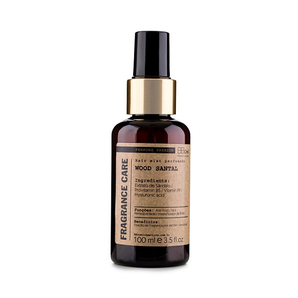Perfume Capilar WOOD SANTAL Hair Mist Fragrance Care 100 ml
