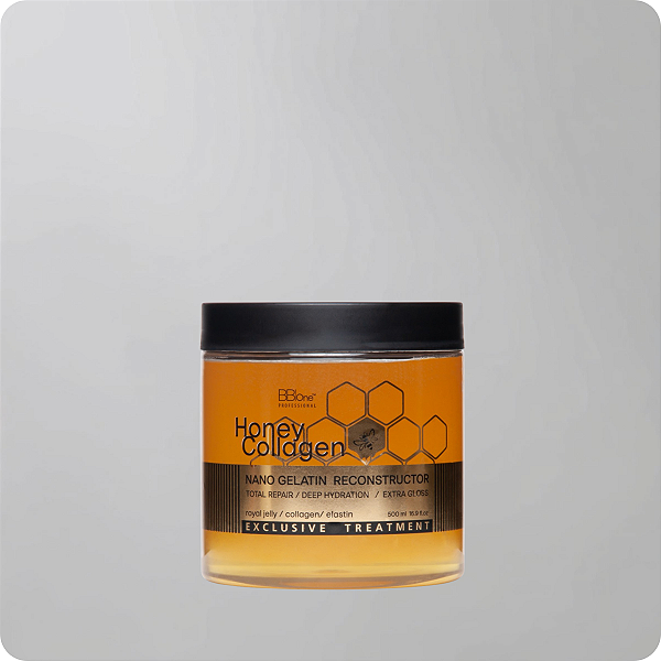 Máscara de Tratamento Capilar para Reconstrução com Colágeno Honey Collagen Nano Gelatin Reconstructor - 500ml