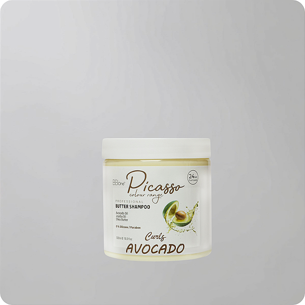Shampoo Manteiga para Hidratação de Cabelos Cacheados Butter Picasso Avocado Curls - 500ml