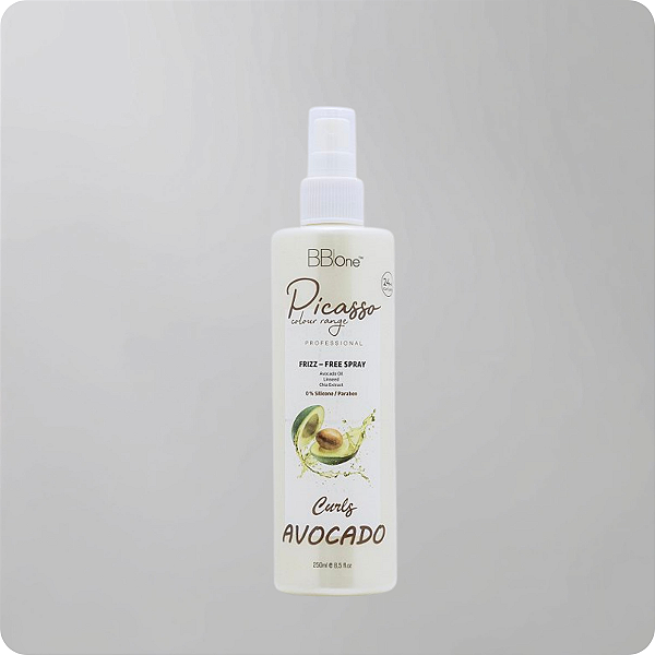 Tratamento Leave-in Spray para controle de Frizz Avocado Curls Frizz-Free Picasso - 250ml