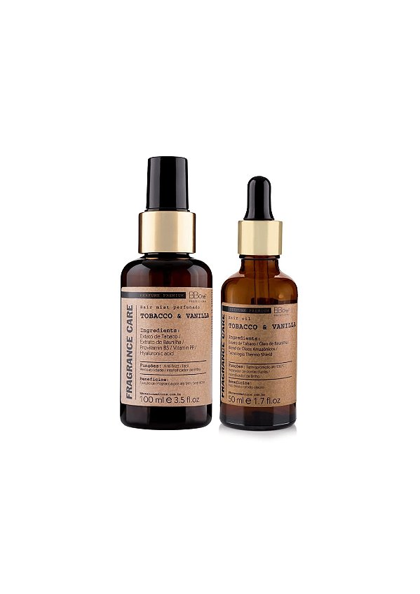 Kit Duo Mist Perfumado + Óleo Capilar TOBACCO & VANILLA Fragrance Care