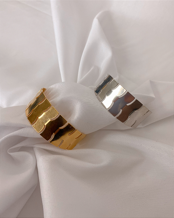 Bracelete Chapas Liso Espinha
